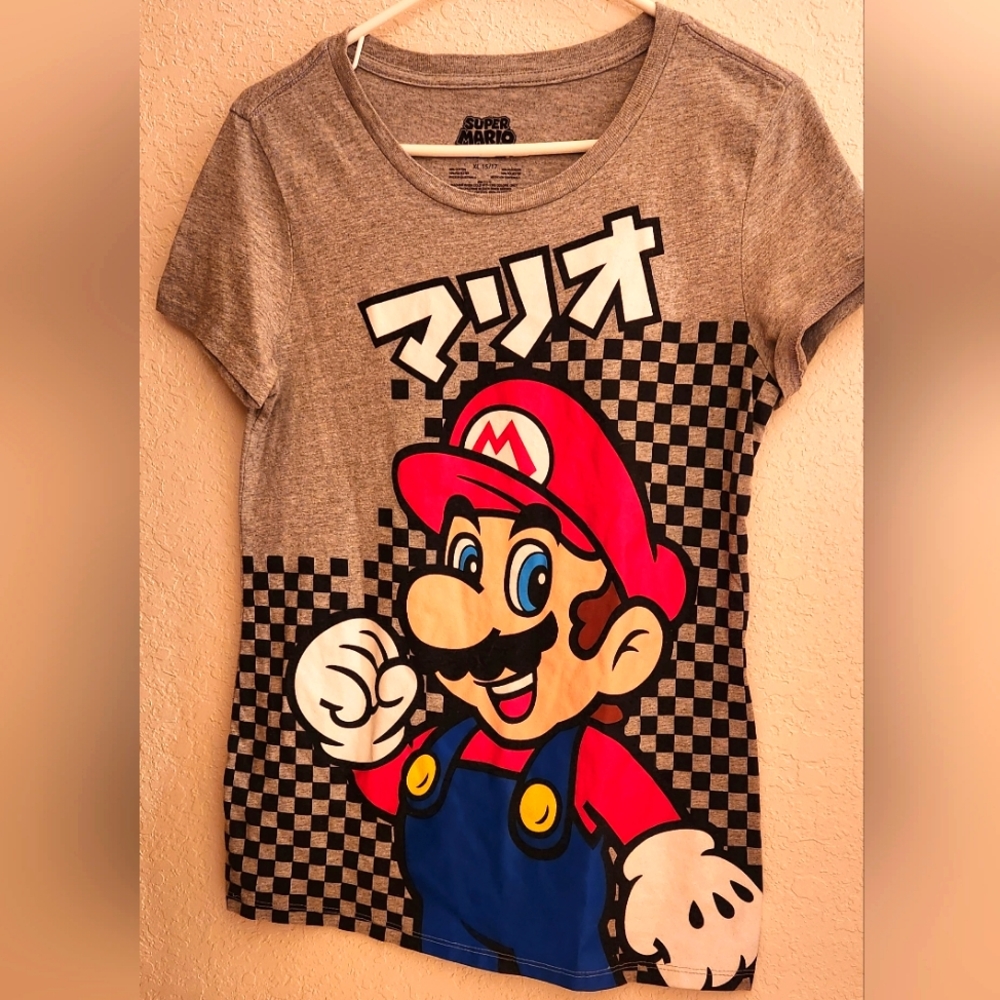 VINTAGE NINTENDO SUPER MARIO TSHIRT Jr Size Large